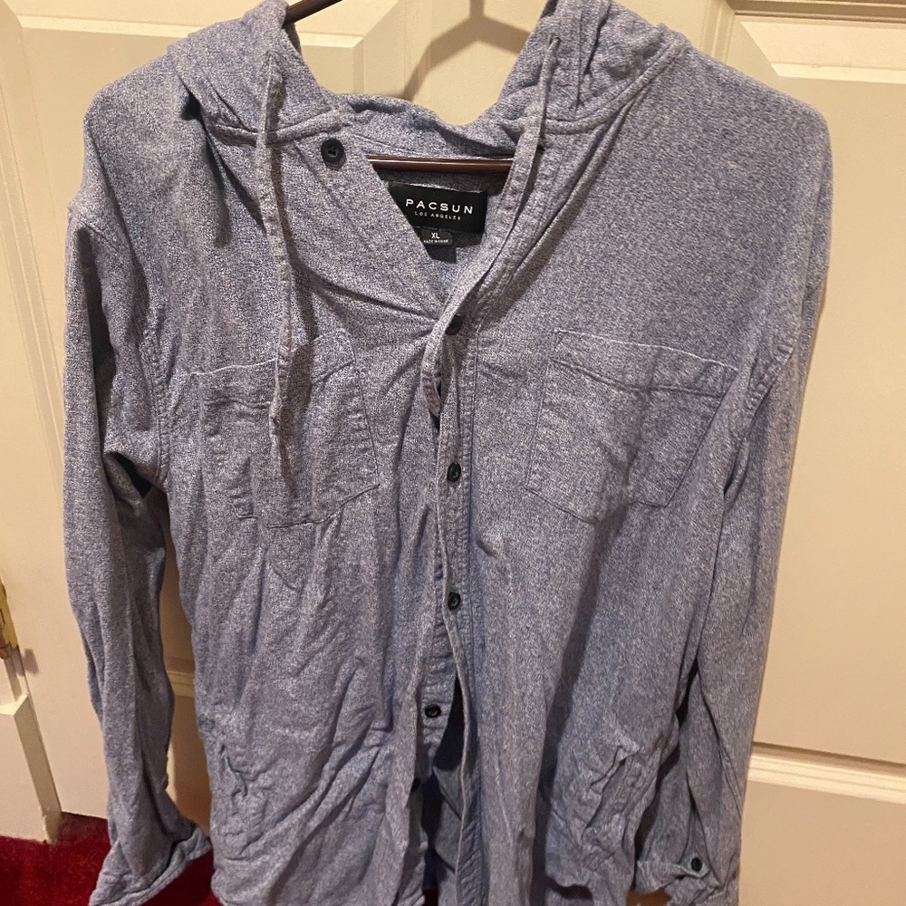 Hooded button down